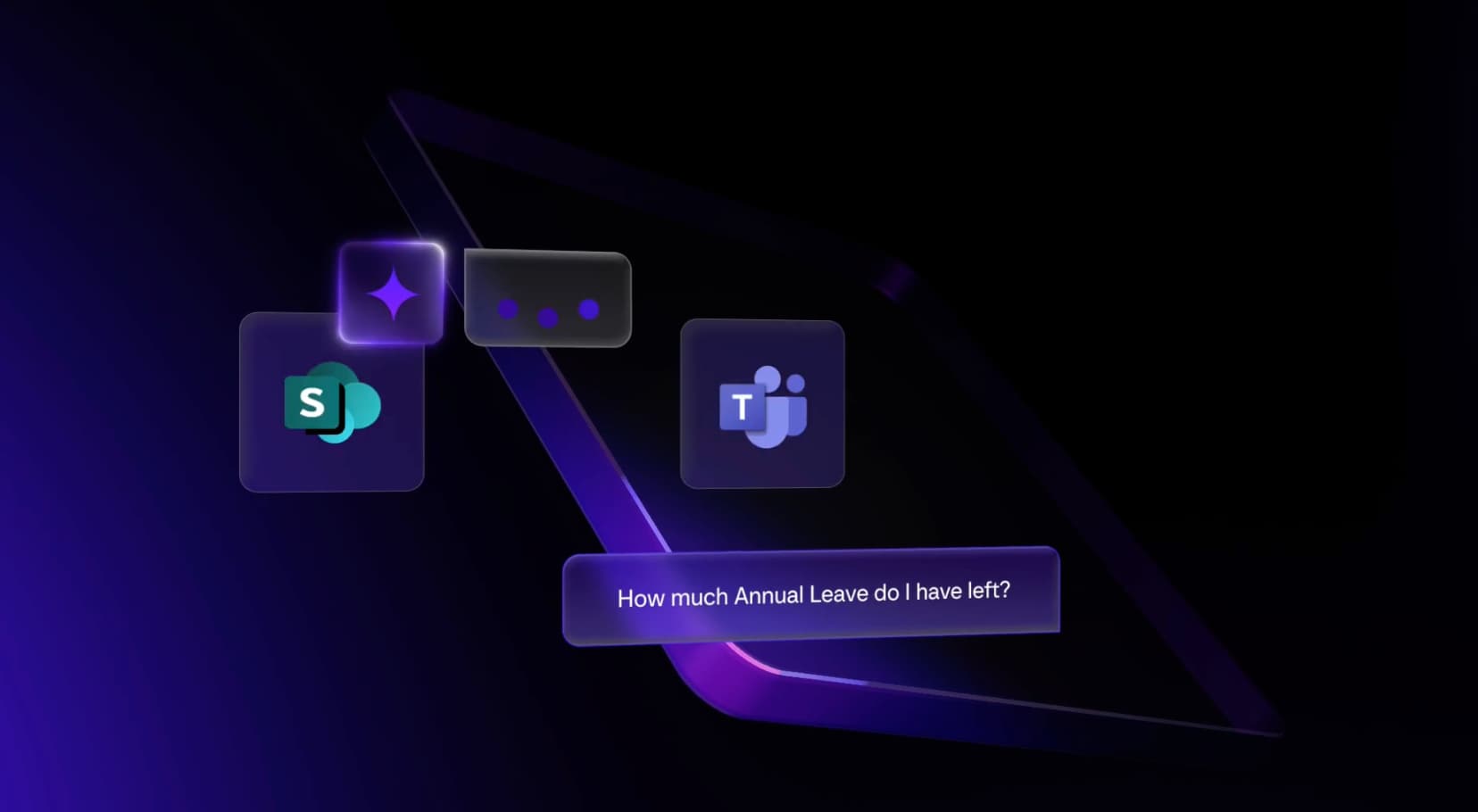 Unily Glass workplace SaaS product interface shown in a product launch film