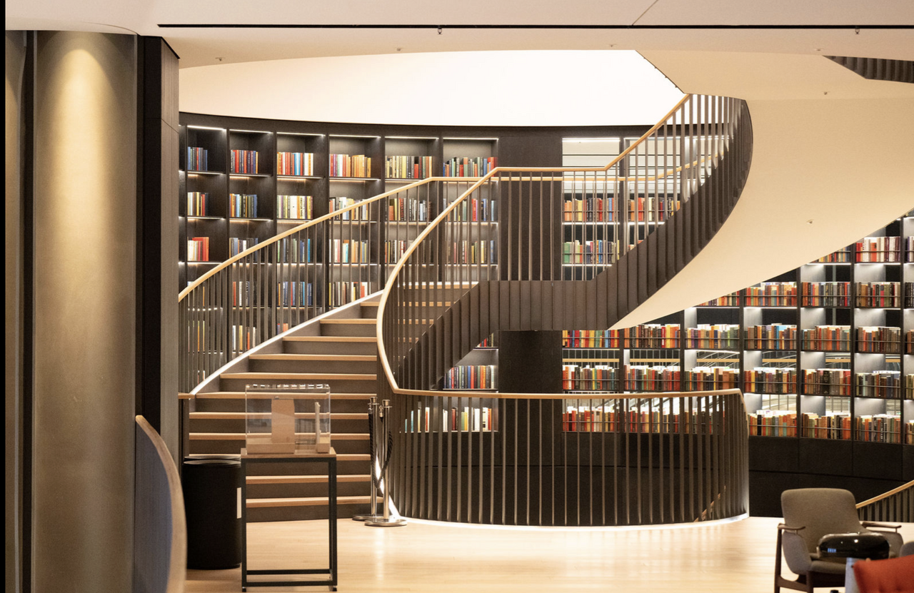 Corporate office staircase photography