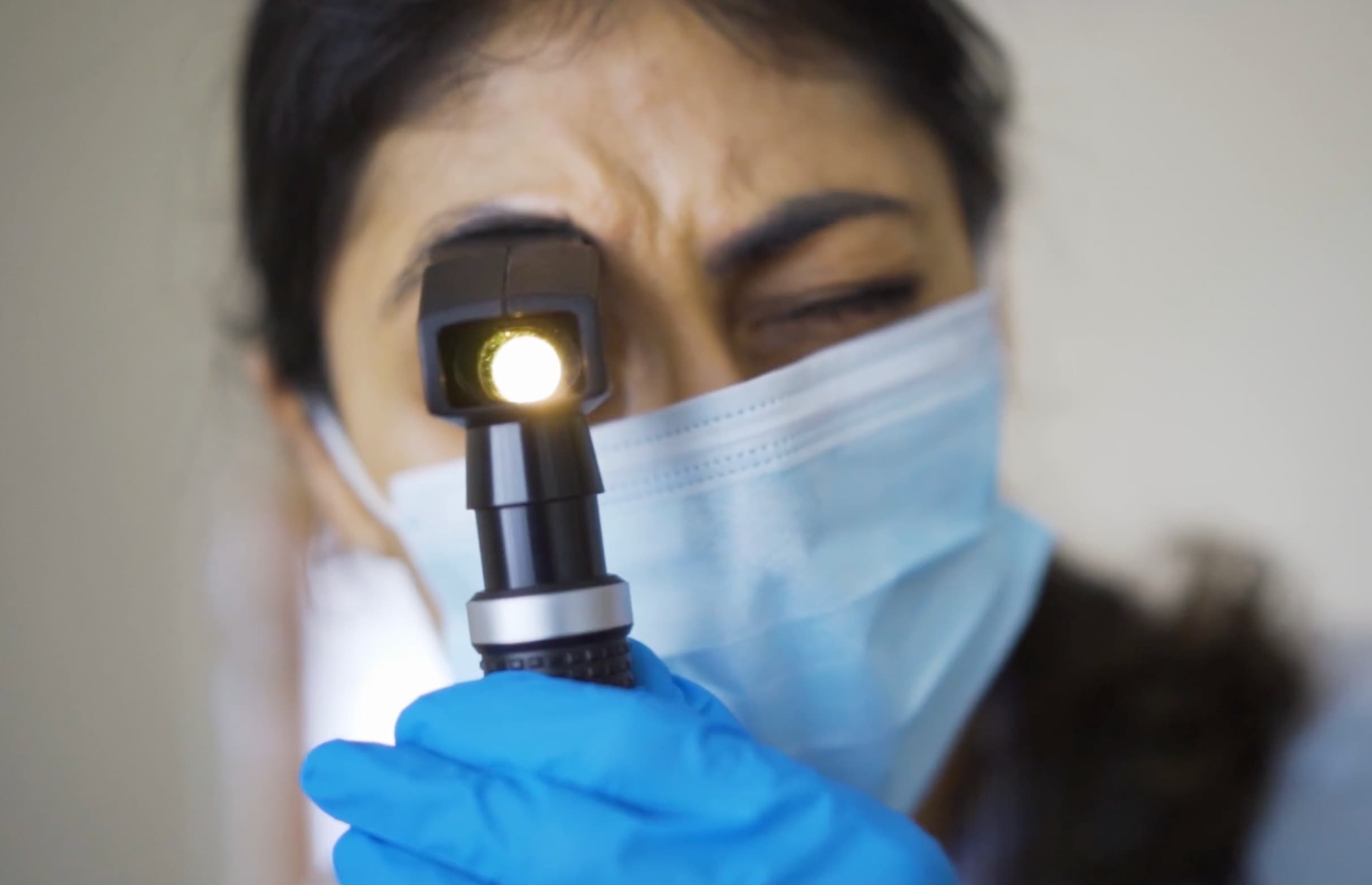 Outside Clinic optometrist featured in the employer brand and EVP video campaign created by MHF Creative.