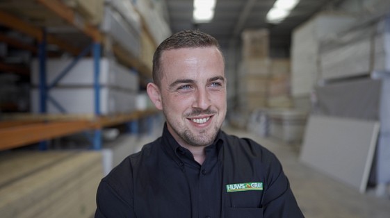 Huws Gray employee featured in the employer brand video created by MHF Creative.