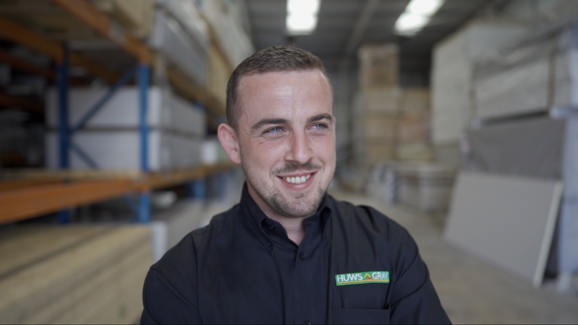 Huws Gray employee featured in the employer brand video created by MHF Creative.