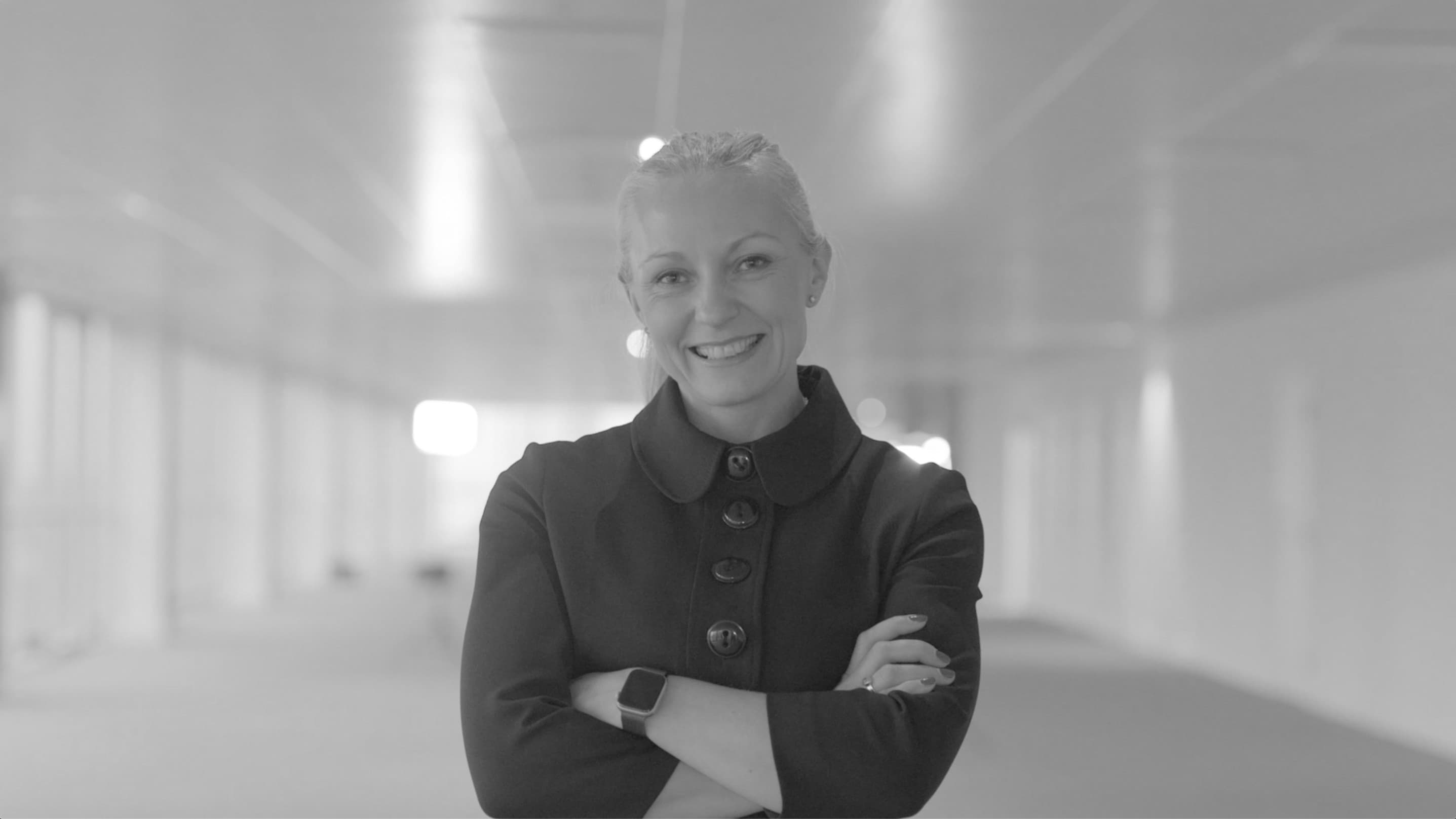 Woman photographed for a Gray's Inn employer branding film