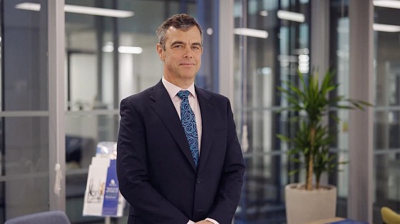 AmTrust employee featured in the employer brand and values video created by MHF Creative.