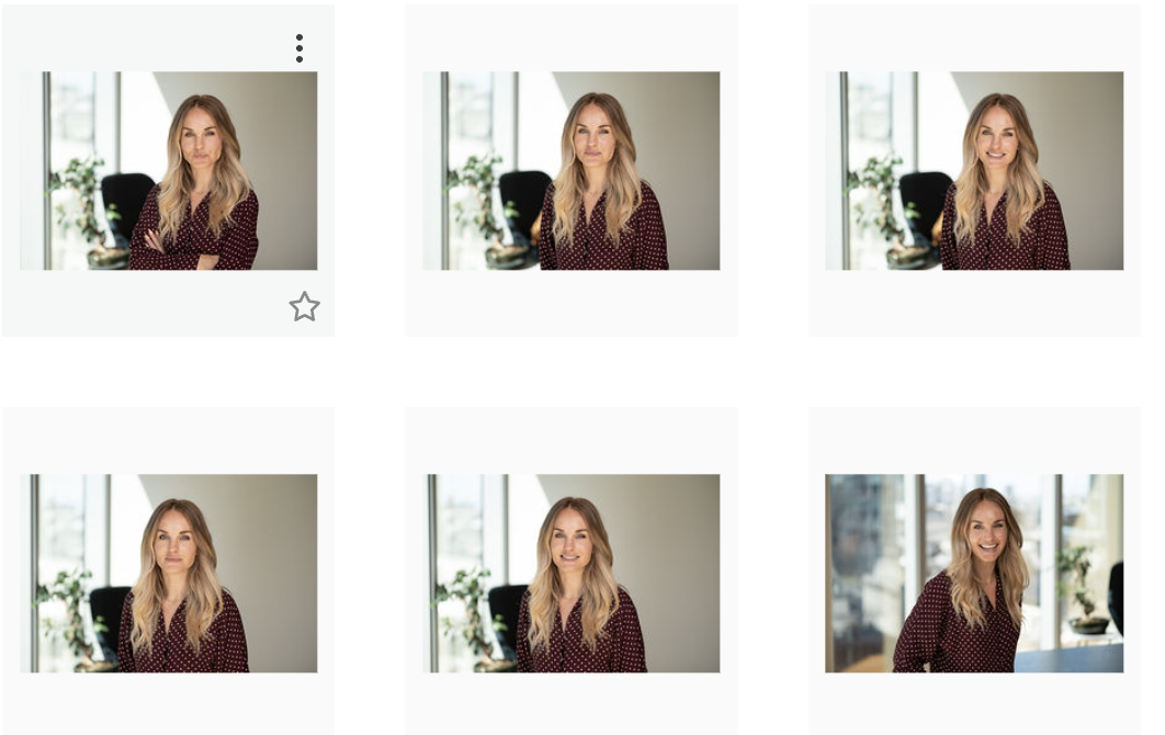 photo bank of headshots