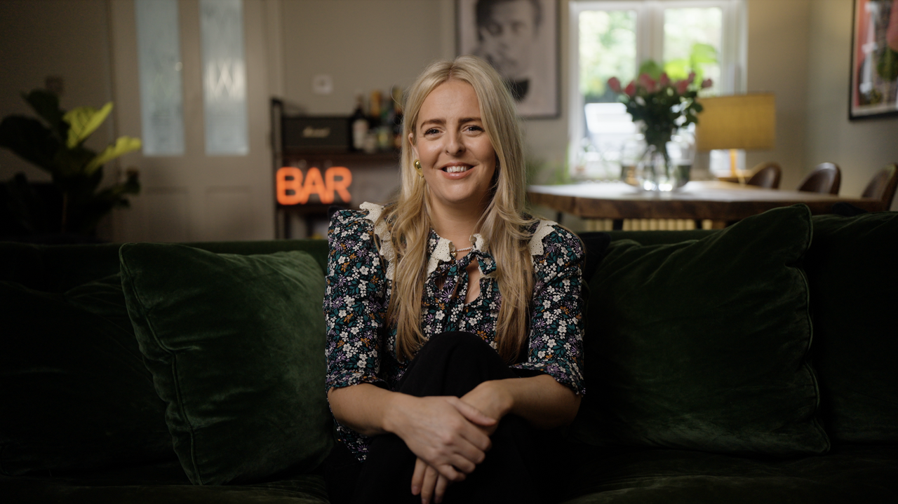 Ciara Haley, Managing Partner at MHF Creative, filmed at home discussing her approach to recruitment storytelling through video.
