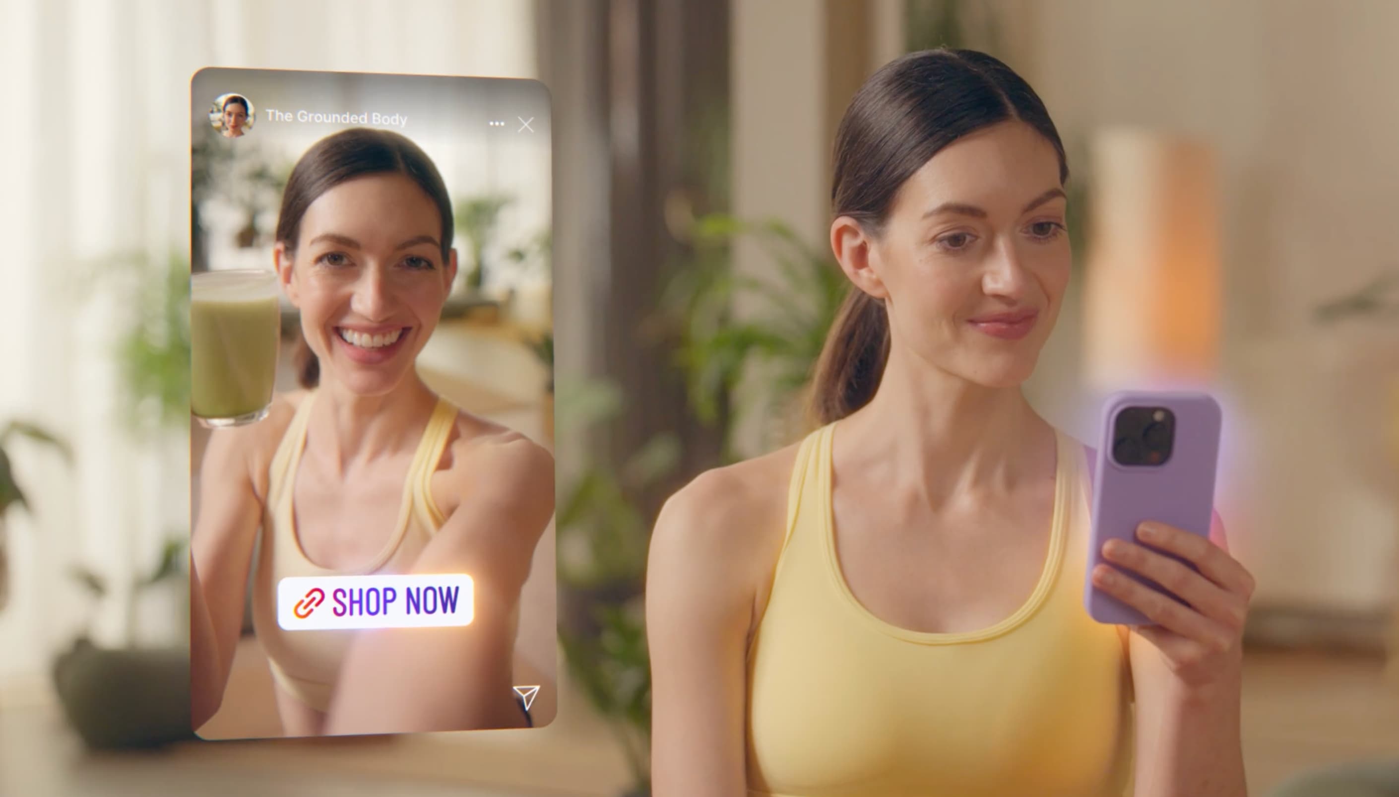 Animated Awin software interface visualising the publisher product experience